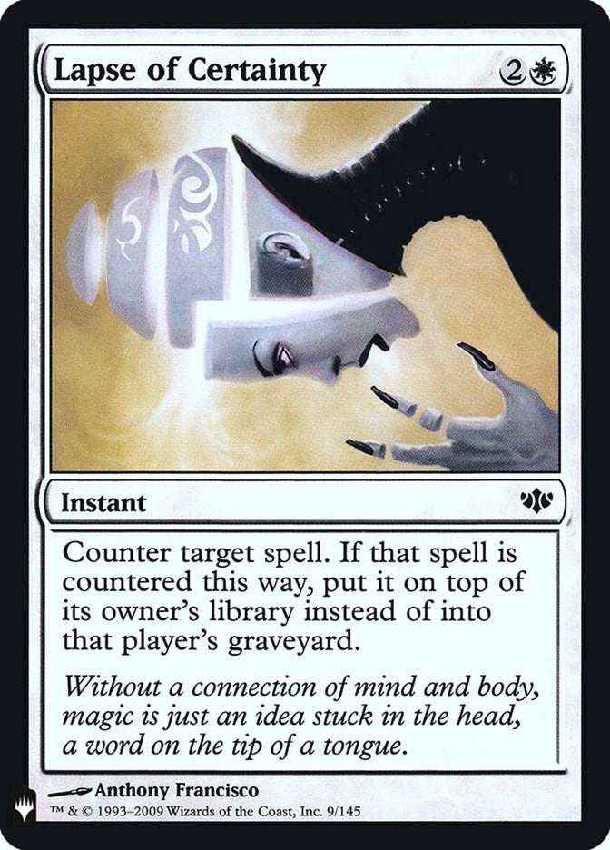 Image for Lapse of Certainty (9) (LIST) - Magic: The Gathering