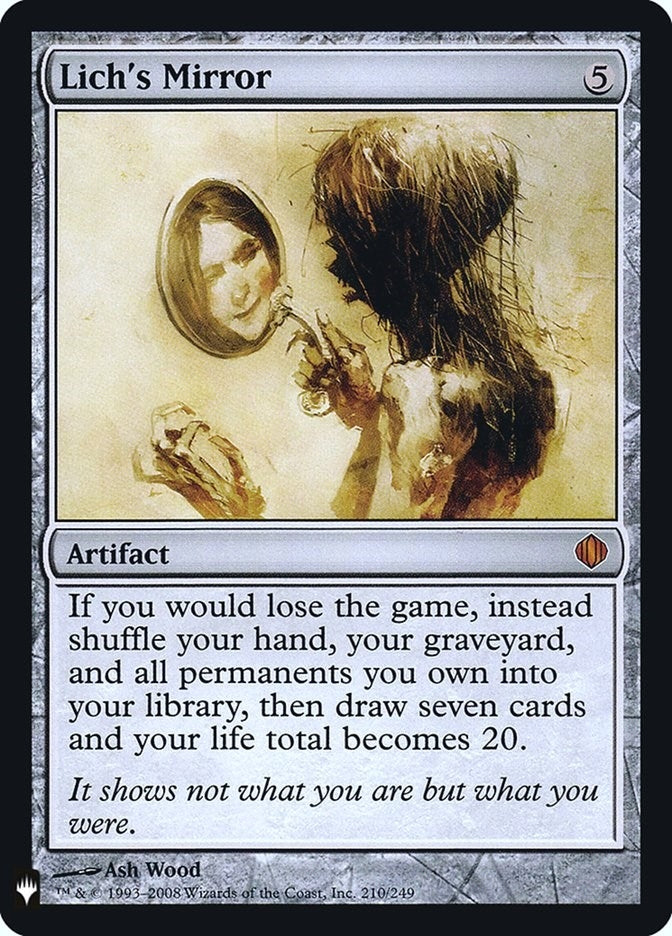 Image for Lich's Mirror (210) (LIST) - Magic: The Gathering