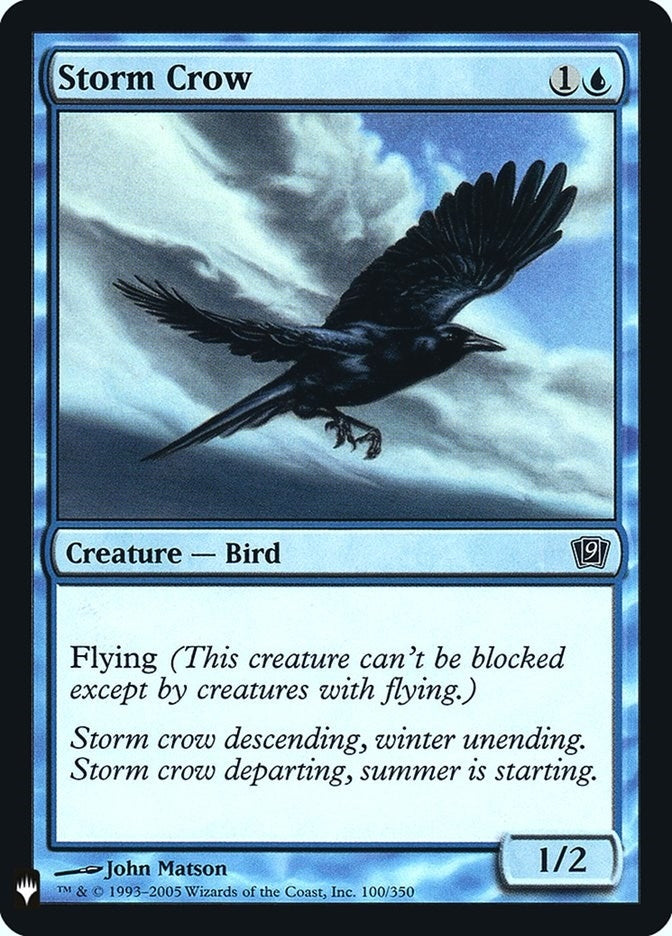 Image for Storm Crow (9ED) (100) (LIST) - Magic: The Gathering