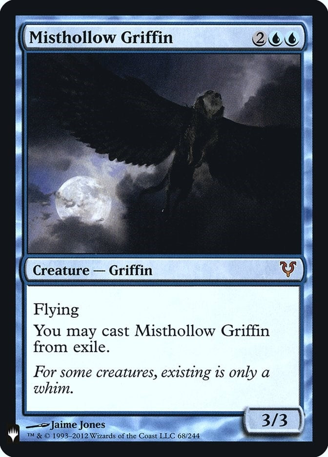 Image for Misthollow Griffin (68) (LIST) - Magic: The Gathering