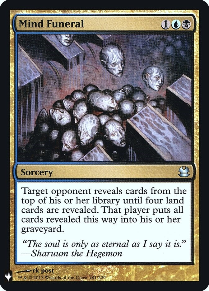 Image for Mind Funeral (181) (LIST) - Magic: The Gathering