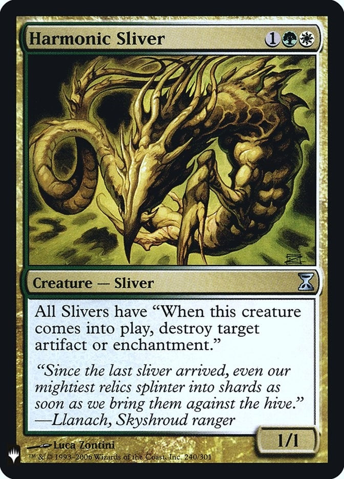 Image for Harmonic Sliver (240) (LIST) - Magic: The Gathering
