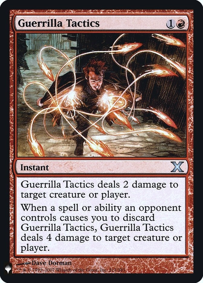 Image for Guerrilla Tactics (211) (LIST) - Magic: The Gathering