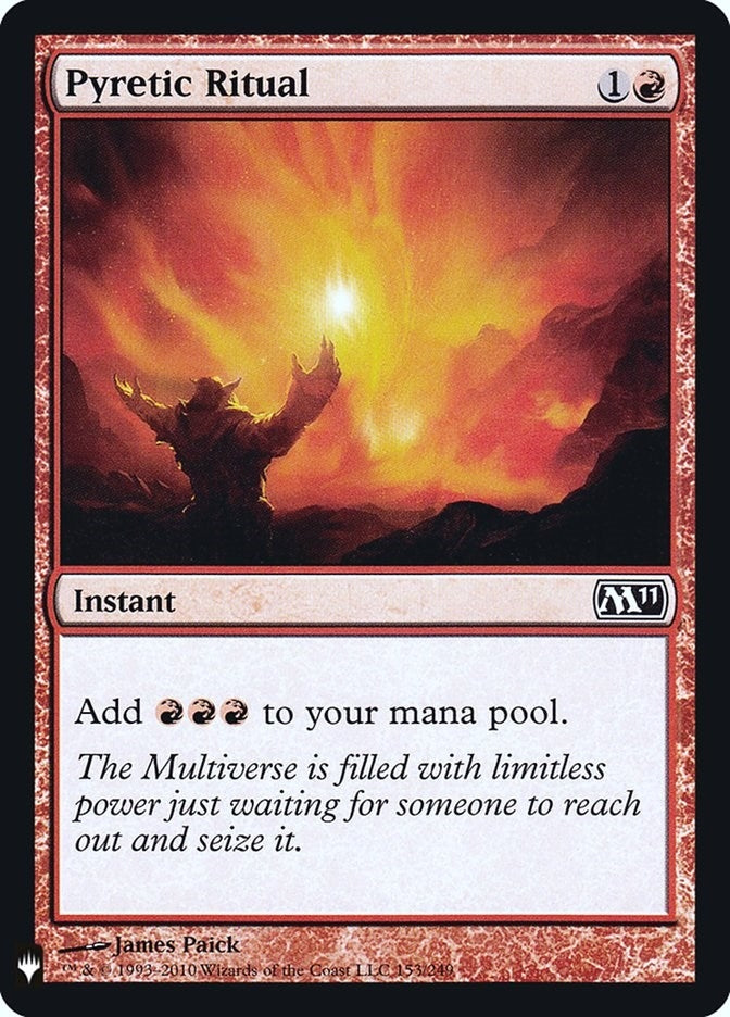 Image for Pyretic Ritual (153) (LIST) - Magic: The Gathering