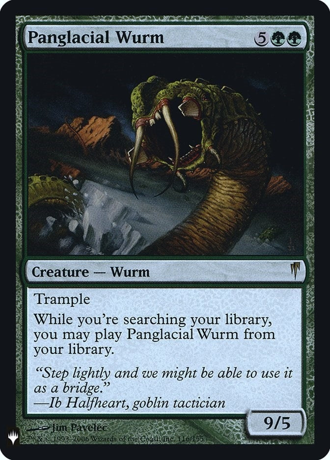 Image for Panglacial Wurm (116) (LIST) - Magic: The Gathering