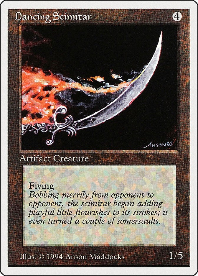 Image for Dancing Scimitar (243) (SUM) - Magic: The Gathering