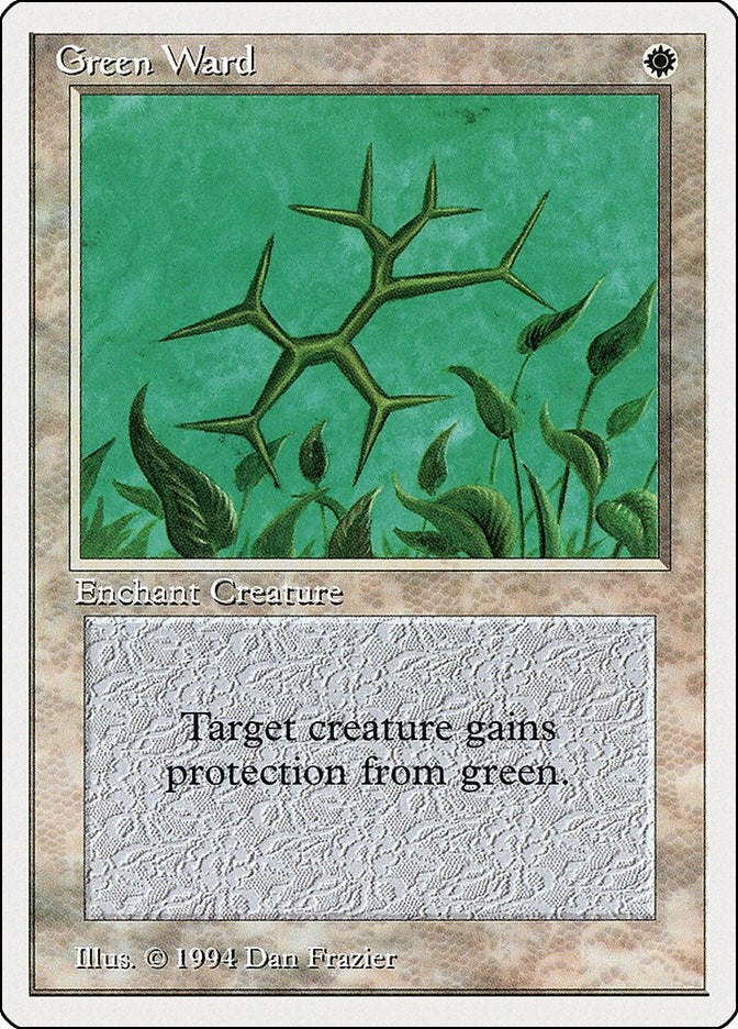 Image for Green Ward (20) (SUM) - Magic: The Gathering