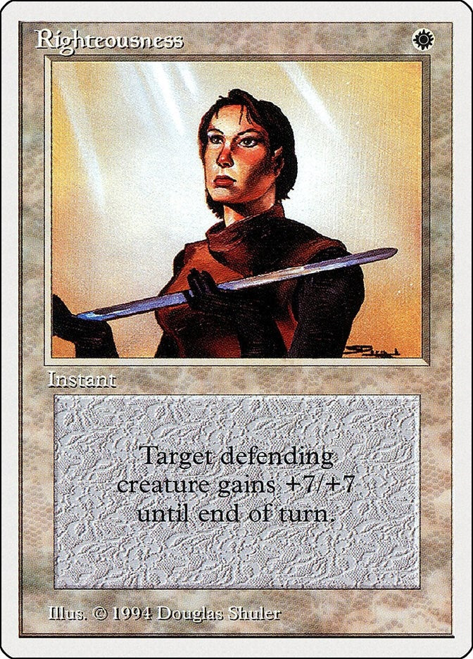 Image for Righteousness (37) (SUM) - Magic: The Gathering