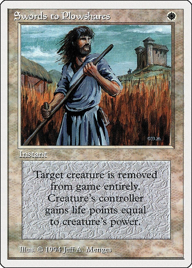 Image for Swords to Plowshares (41) (SUM) - Magic: The Gathering