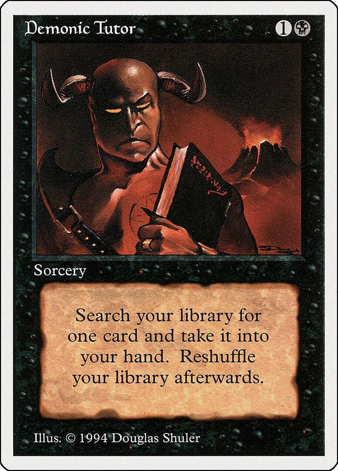 Image for Demonic Tutor (105) (SUM) - Magic: The Gathering