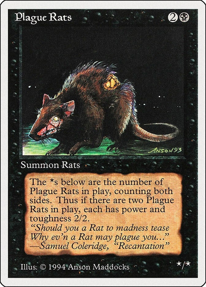 Image for Plague Rats (123) (SUM) - Magic: The Gathering