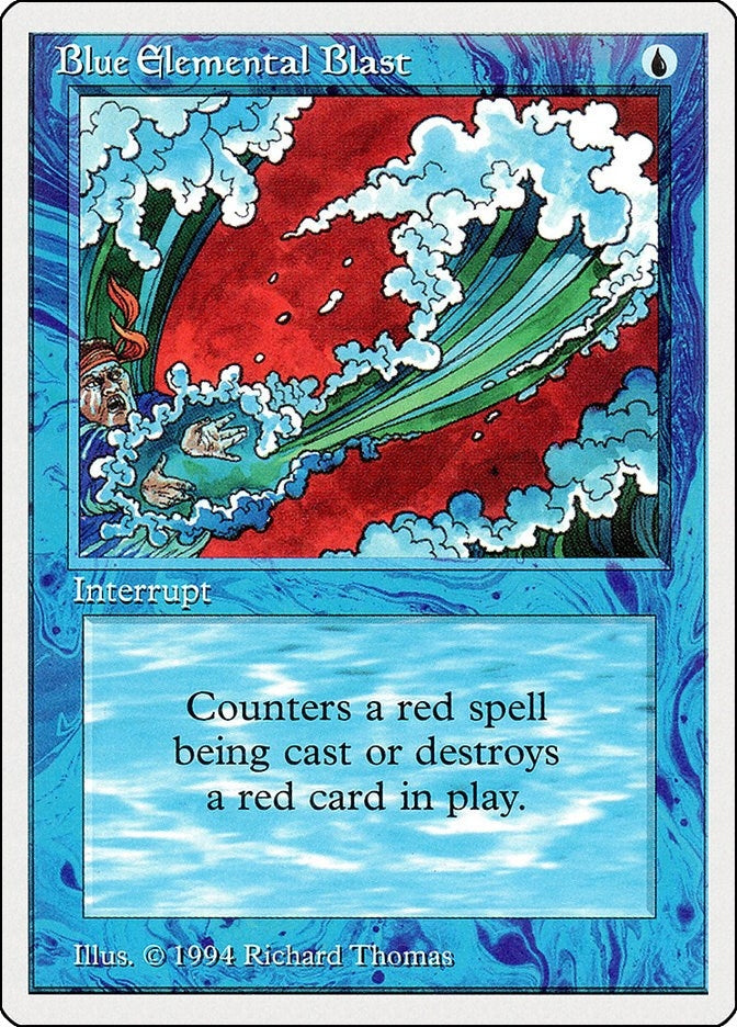 Image for Blue Elemental Blast (49) (SUM) - Magic: The Gathering