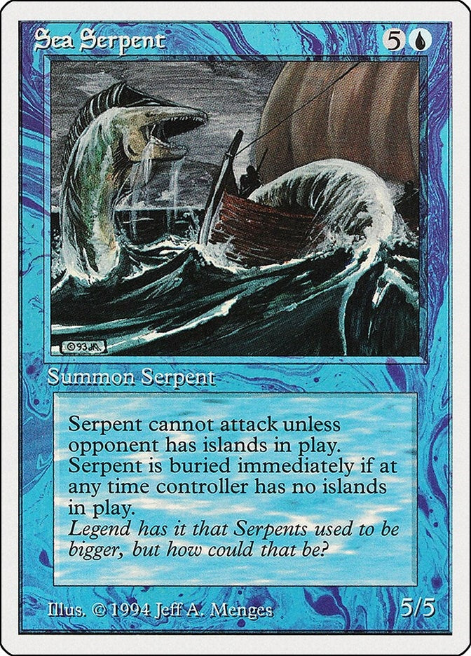 Image for Sea Serpent (78) (SUM) - Magic: The Gathering