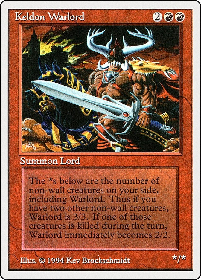 Image for Keldon Warlord (160) (SUM) - Magic: The Gathering