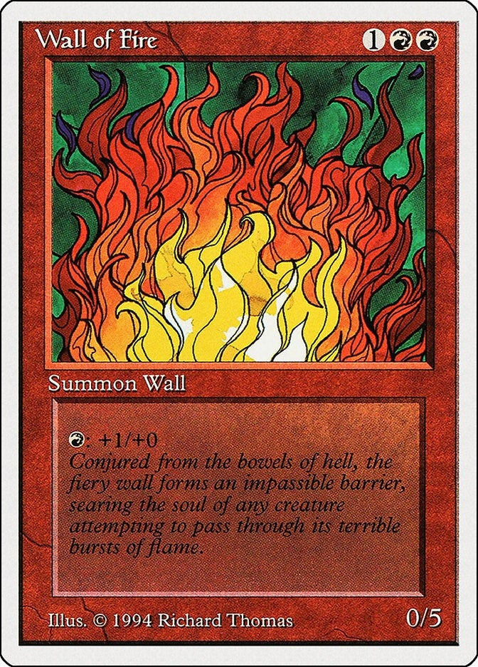 Image for Wall of Fire (183) (SUM) - Magic: The Gathering