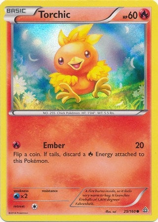 Torchic - 25/160 (Sheen Holo) (025/160) (MCAP)