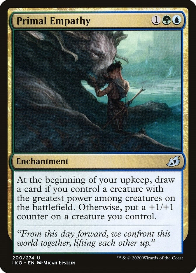 Image for Primal Empathy (200) (IKO) - Magic: The Gathering