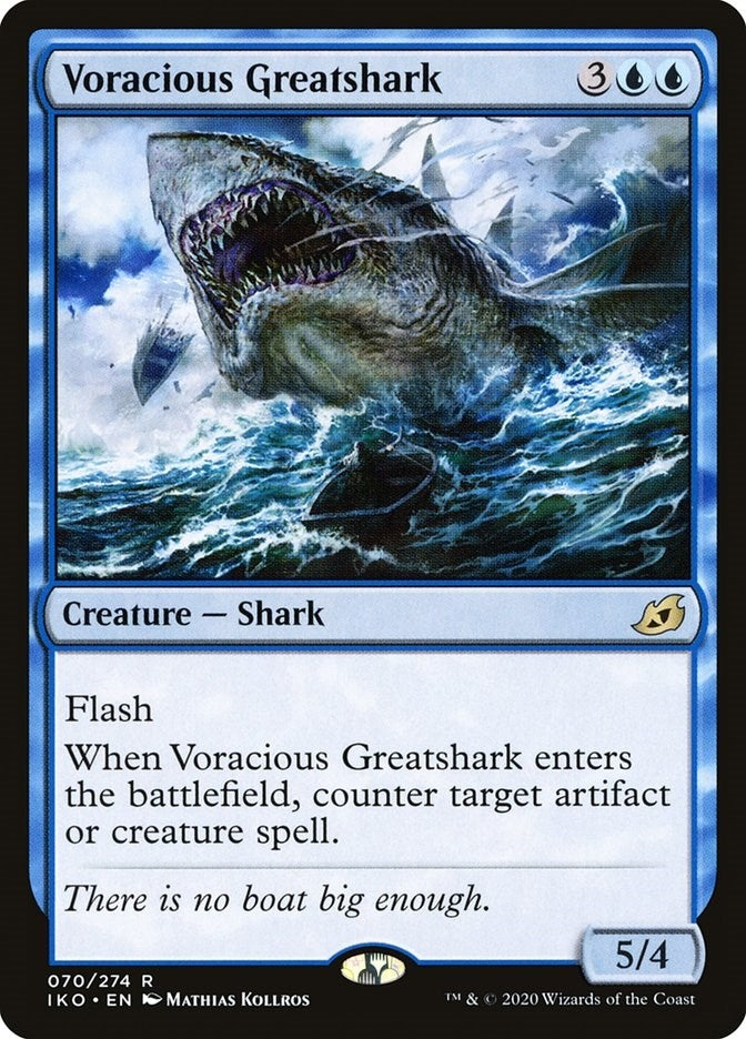 Image for Voracious Greatshark (70) (IKO) - Magic: The Gathering