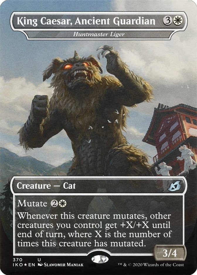 Image for King Caesar, Ancient Guardian - Huntmaster Liger (370) (IKO) - Magic: The Gathering