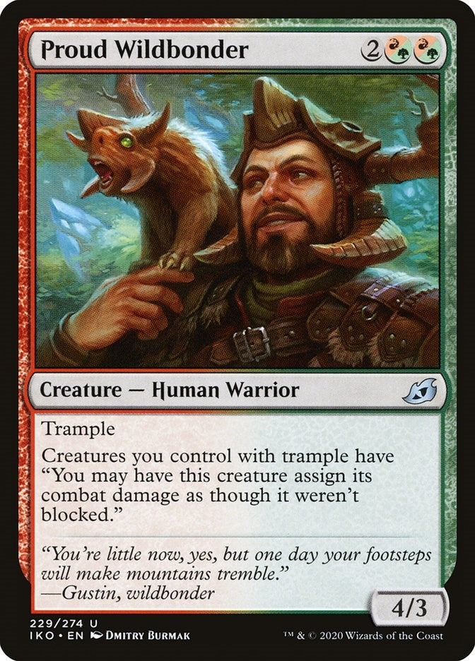 Image for Proud Wildbonder (229) (IKO) - Magic: The Gathering