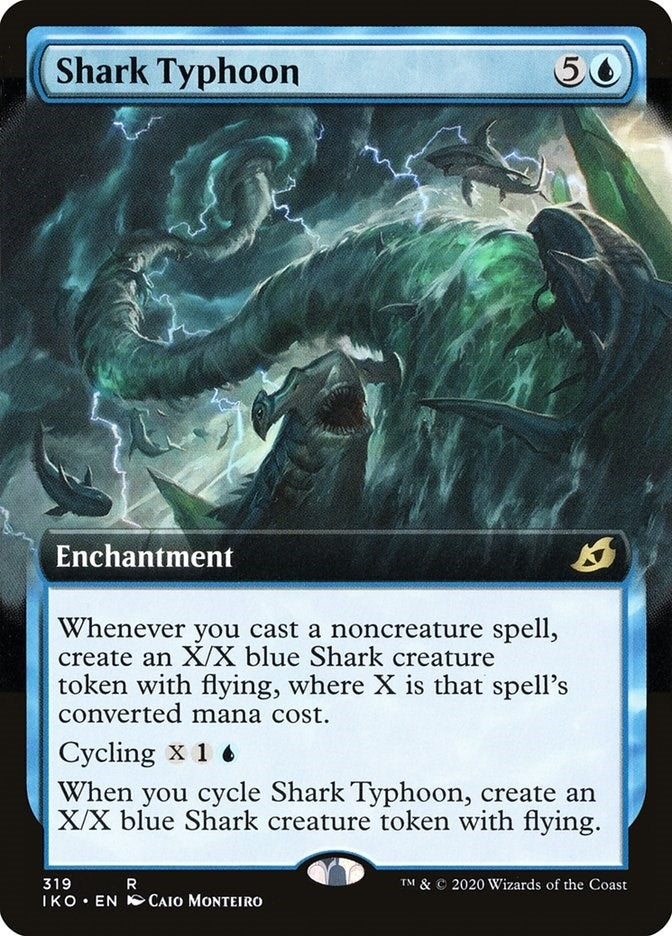 Image for Shark Typhoon (Extended Art) (319) (IKO) - Magic: The Gathering