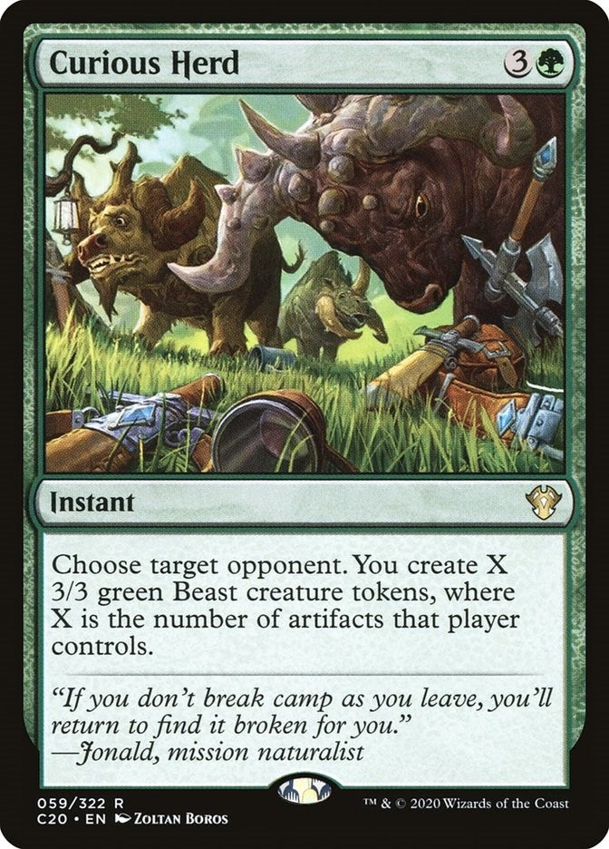 Image for Curious Herd (59) (C20) - Magic: The Gathering