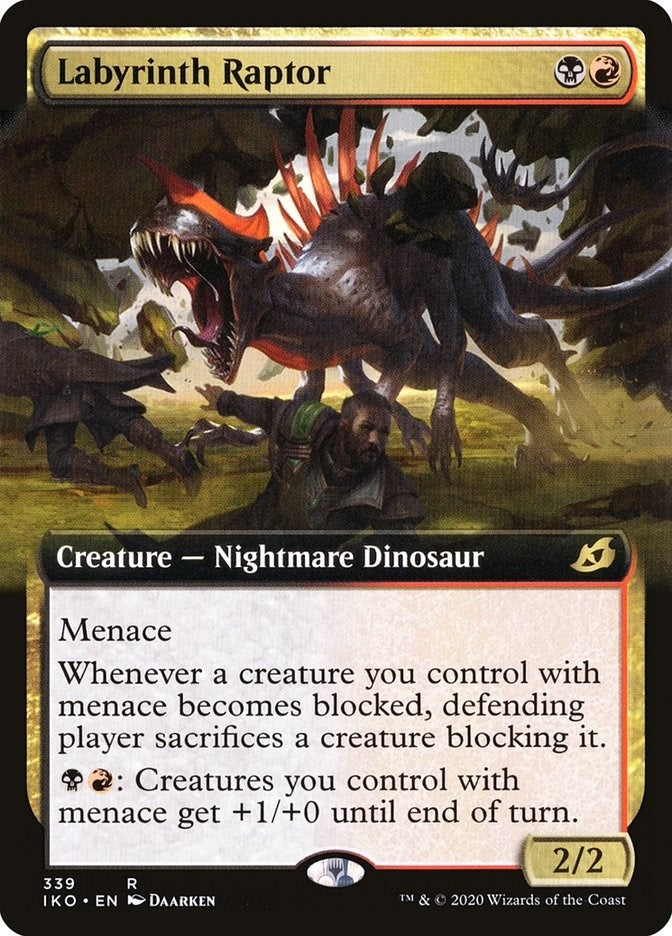 Image for Labyrinth Raptor (Extended Art) (339) (IKO) - Magic: The Gathering