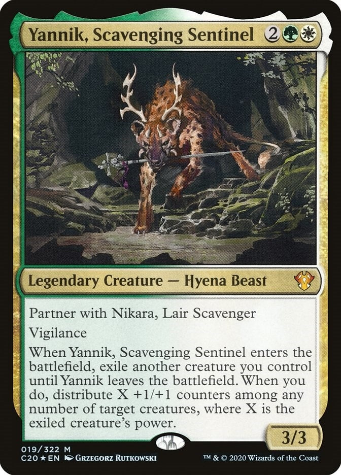 Image for Yannik, Scavenging Sentinel (19) (C20) - Magic: The Gathering
