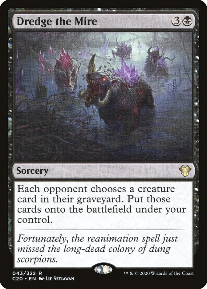 Image for Dredge the Mire (43) (C20) - Magic: The Gathering
