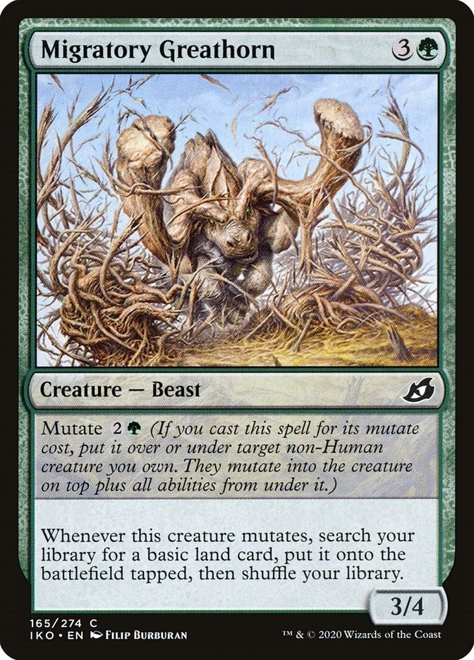 Image for Migratory Greathorn (165) (IKO) - Magic: The Gathering