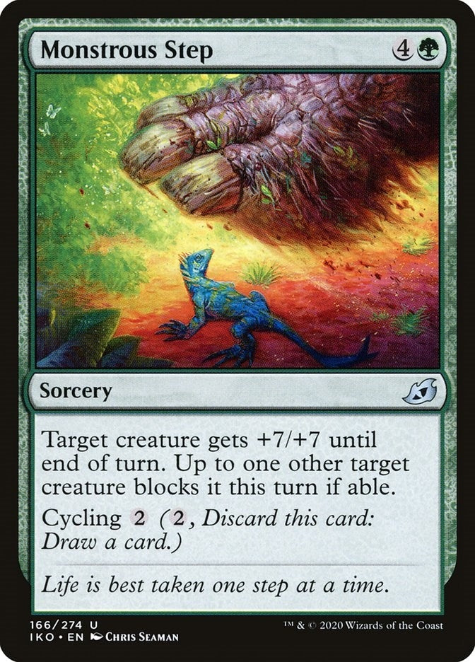Image for Monstrous Step (166) (IKO) - Magic: The Gathering