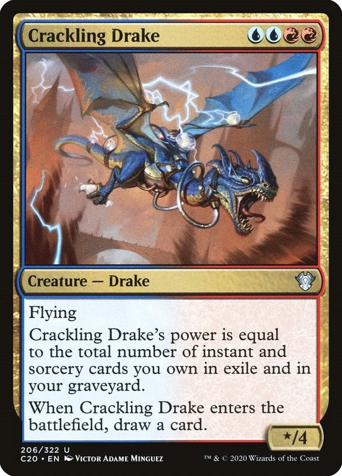 Image for Crackling Drake (206) (C20) - Magic: The Gathering