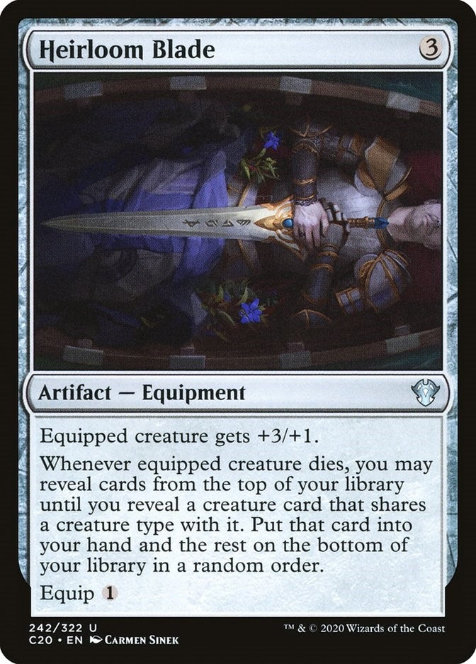 Image for Heirloom Blade (242) (C20) - Magic: The Gathering