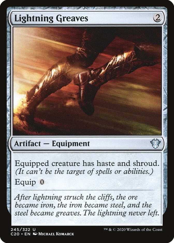 Image for Lightning Greaves (245) (C20) - Magic: The Gathering