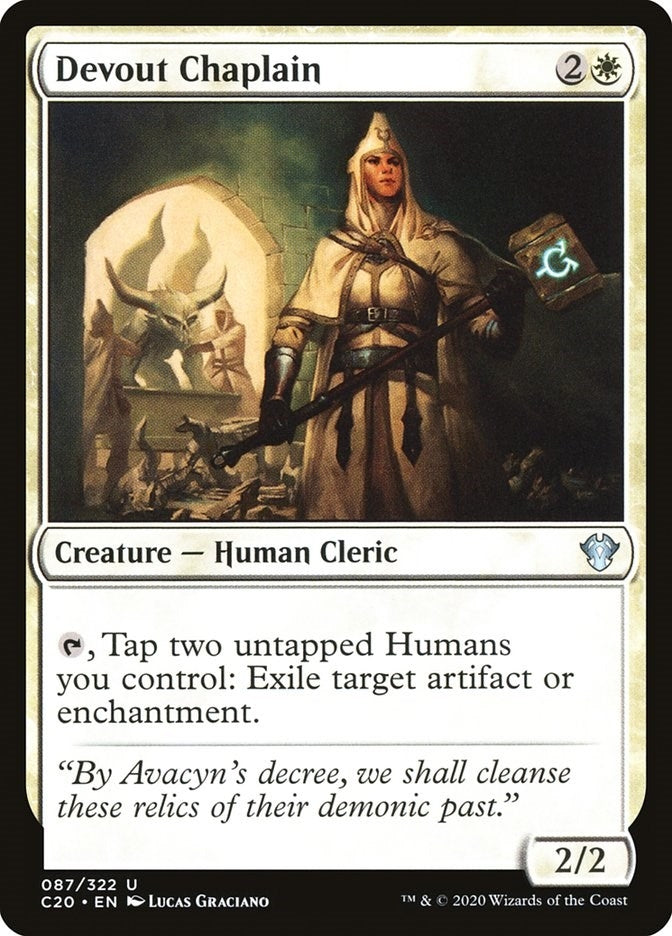 Image for Devout Chaplain (87) (C20) - Magic: The Gathering
