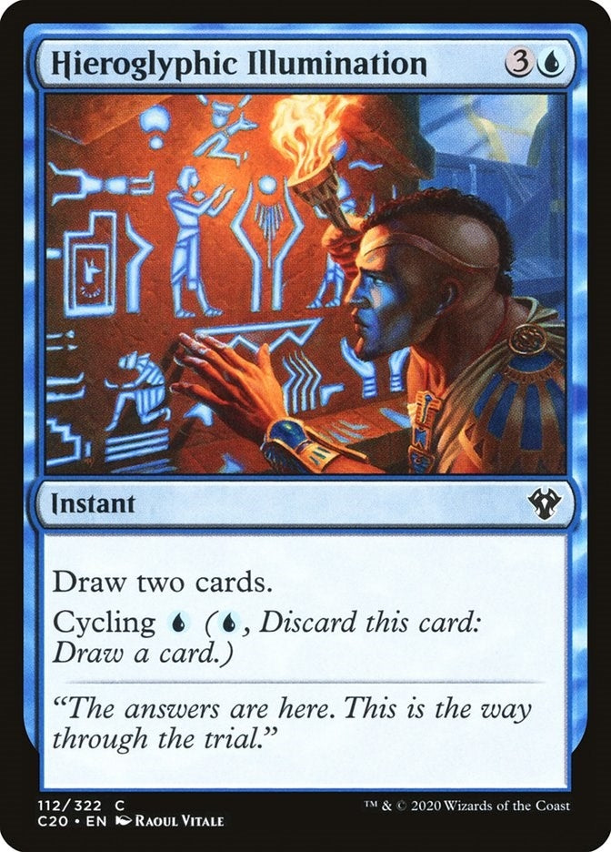 Image for Hieroglyphic Illumination (112) (C20) - Magic: The Gathering