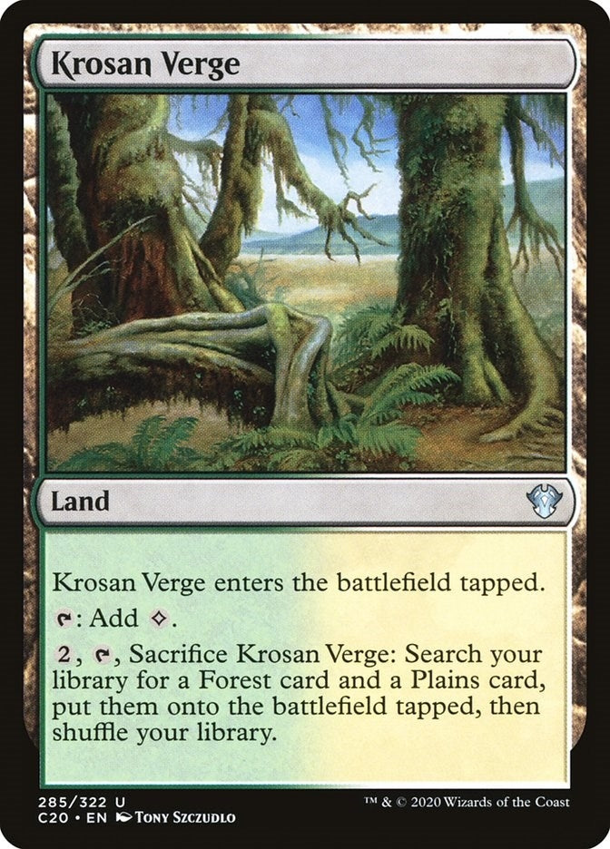 Image for Krosan Verge (285) (C20) - Magic: The Gathering