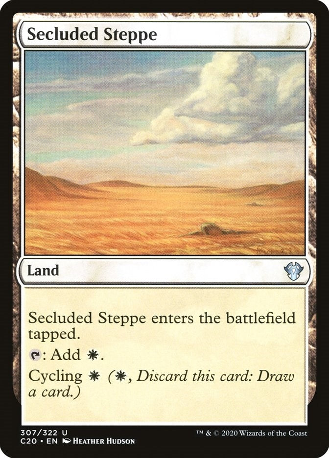 Image for Secluded Steppe (307) (C20) - Magic: The Gathering