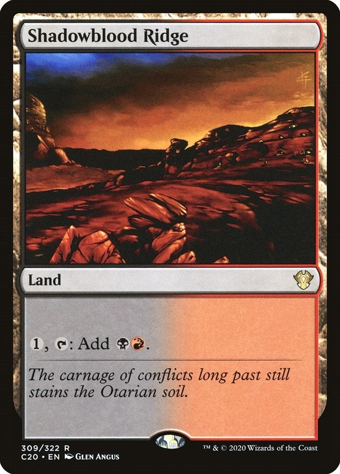 Image for Shadowblood Ridge (309) (C20) - Magic: The Gathering