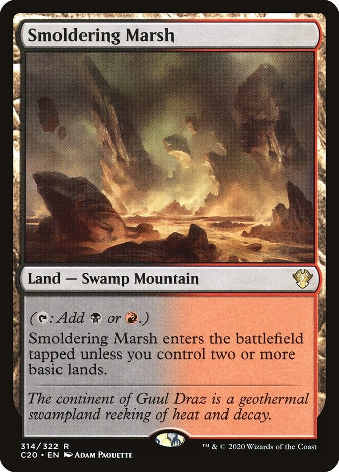 Image for Smoldering Marsh (314) (C20) - Magic: The Gathering