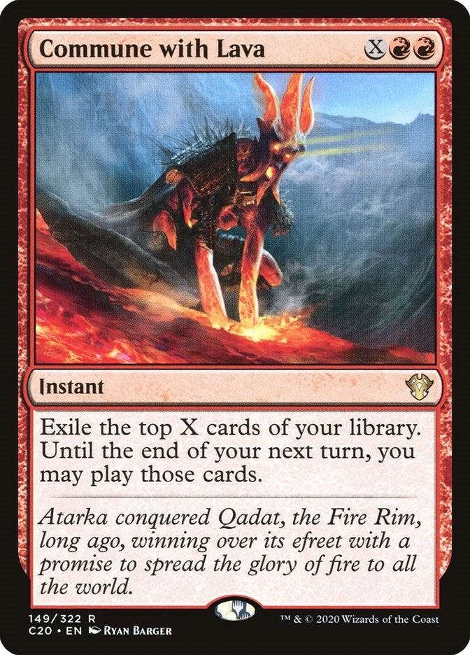 Image for Commune with Lava (149) (C20) - Magic: The Gathering