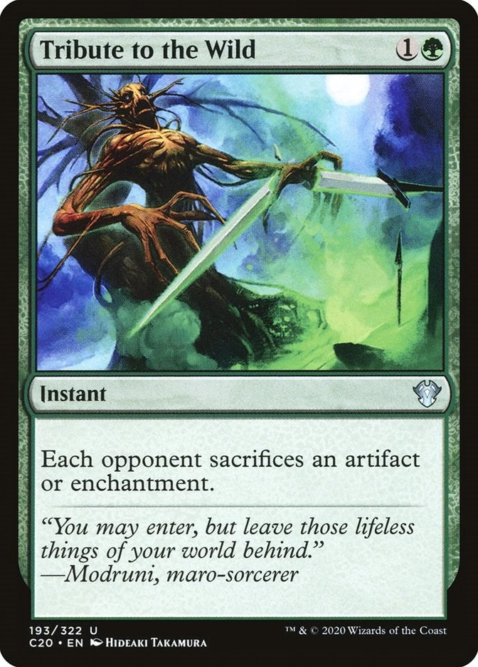 Image for Tribute to the Wild (193) (C20) - Magic: The Gathering
