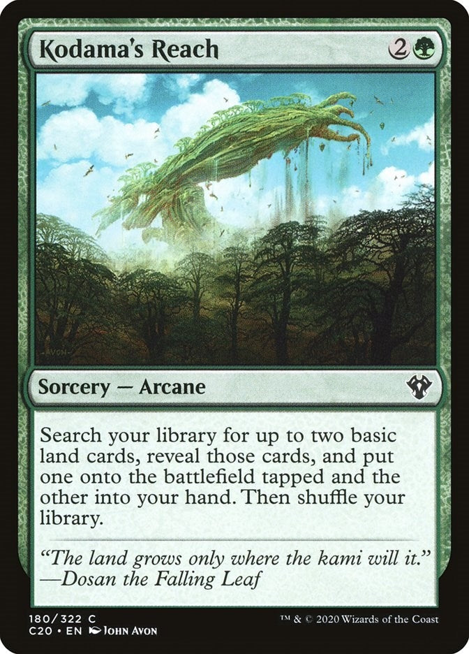 Image for Kodama's Reach (180) (C20) - Magic: The Gathering