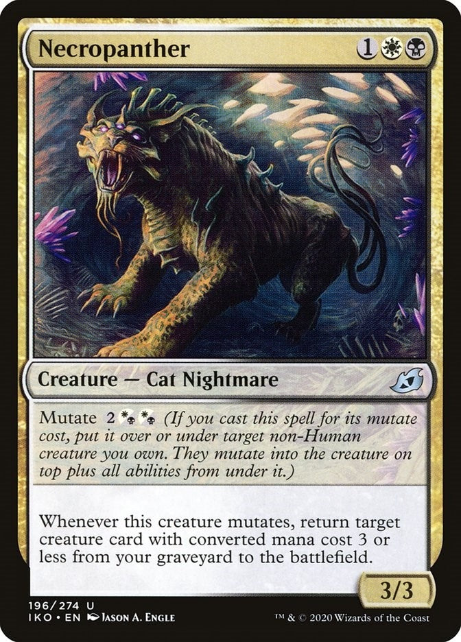 Image for Necropanther (196) (IKO) - Magic: The Gathering