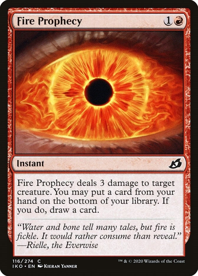 Image for Fire Prophecy (116) (IKO) - Magic: The Gathering