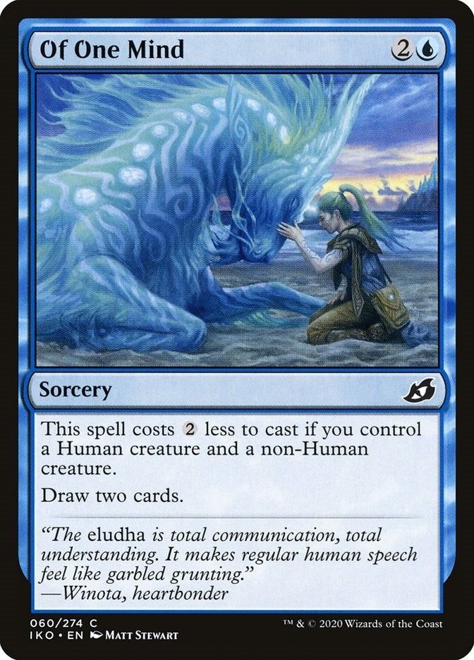 Image for Of One Mind (60) (IKO) - Magic: The Gathering