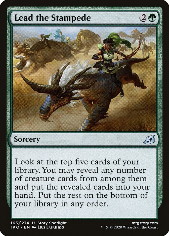 Image for Lead the Stampede (163) (IKO) - Magic: The Gathering