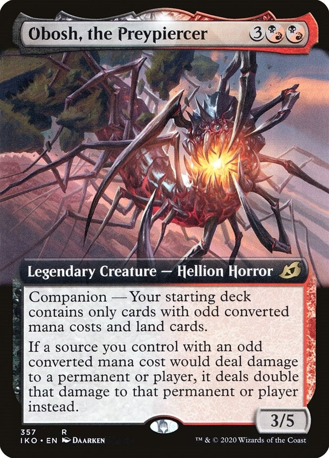Image for Obosh, the Preypiercer (Extended Art) (357) (IKO) - Magic: The Gathering