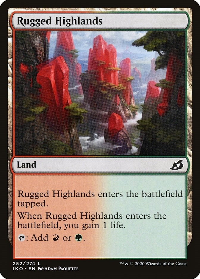 Image for Rugged Highlands (252) (IKO) - Magic: The Gathering