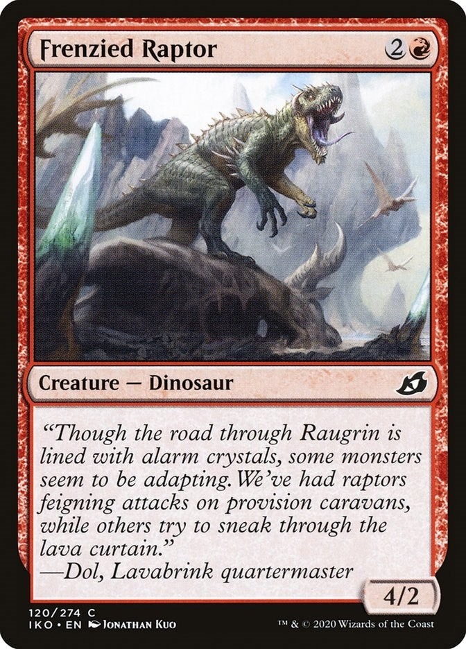 Image for Frenzied Raptor (120) (IKO) - Magic: The Gathering